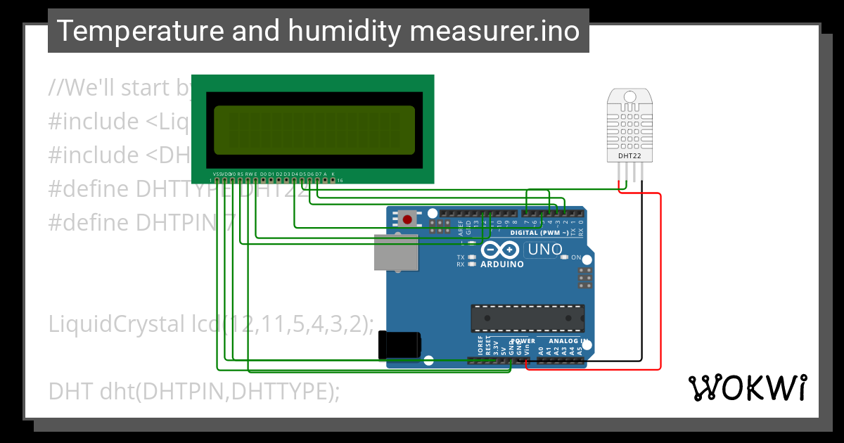 Temperature And Humidity Measurer Ino Wokwi Esp Stm Arduino