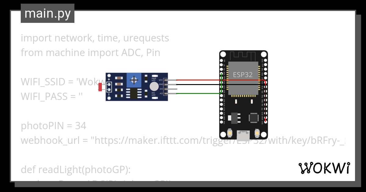 Exemple Iffft Webhook Gmail Wokwi Esp Stm Arduino Simulator