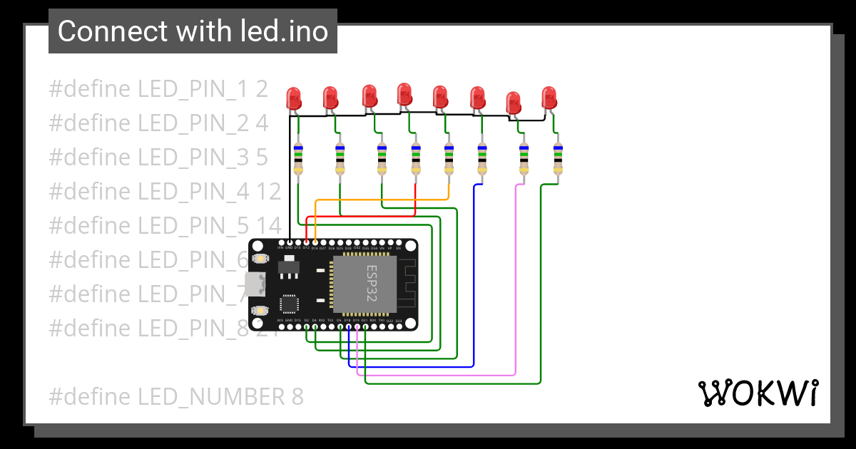 Connect With Led Ino Wokwi Esp Stm Arduino Simulator