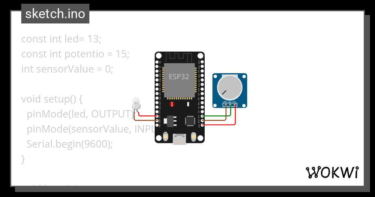 Esp Blink With Potentiometer Wokwi Esp Stm Arduino Simulator