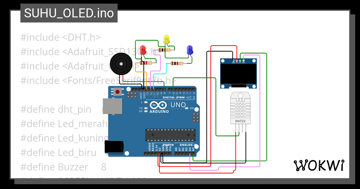 Suhu Oled Ino Wokwi Esp Stm Arduino Simulator