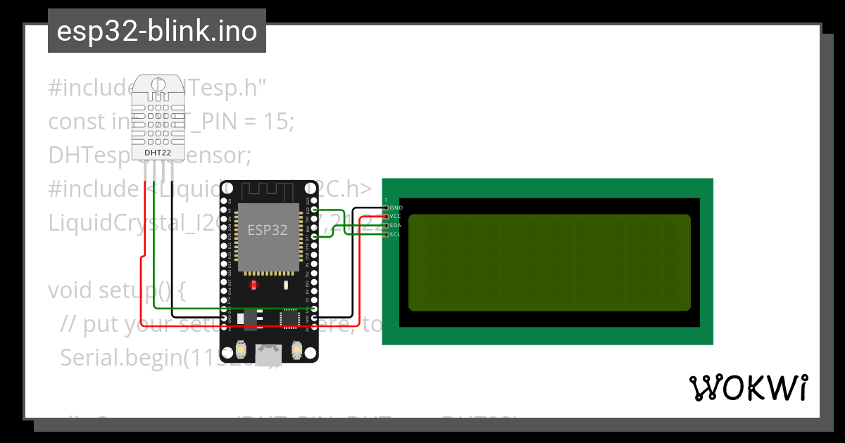 Esp32 Blink Ino Wokwi ESP32 STM32 Arduino Simulator