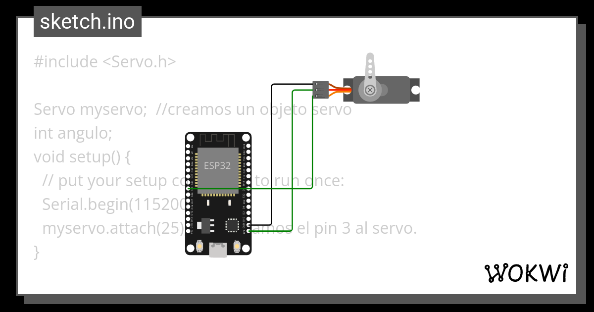 Esp Servomotor Wokwi Esp Stm Arduino Simulator