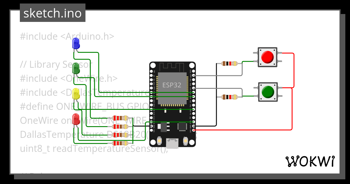 Temp Sensor Wokwi Esp Stm Arduino Simulator