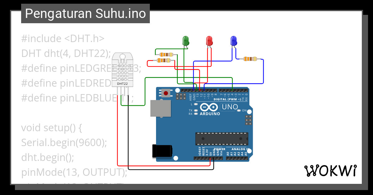 Pengaturan Suhu Ino Wokwi Esp Stm Arduino Simulator