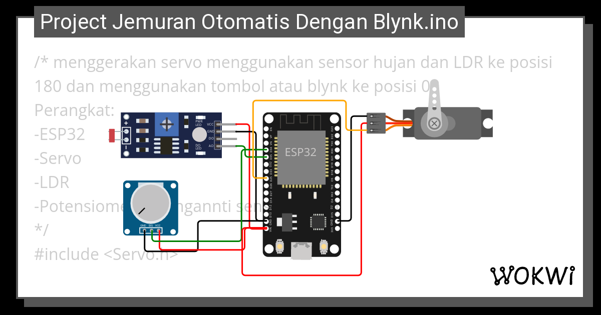 Project Jemuran Otomatis Dengan Blynk Ino Wokwi Esp Stm Arduino