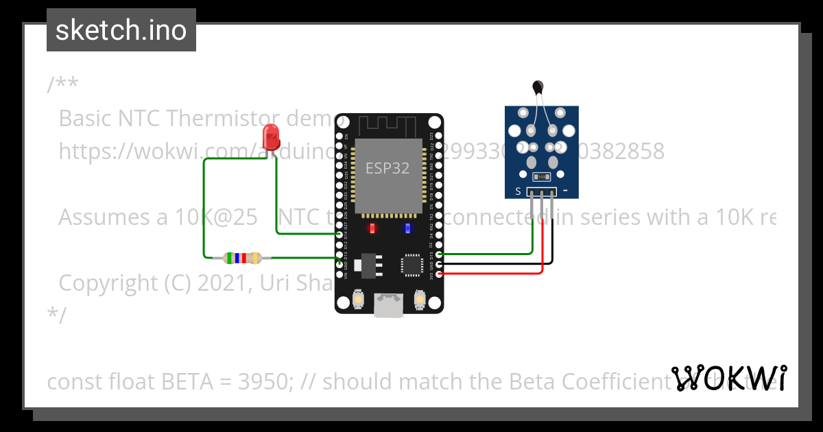 Esp Ntc Temp Example With Input And Output Wokwi Esp Stm