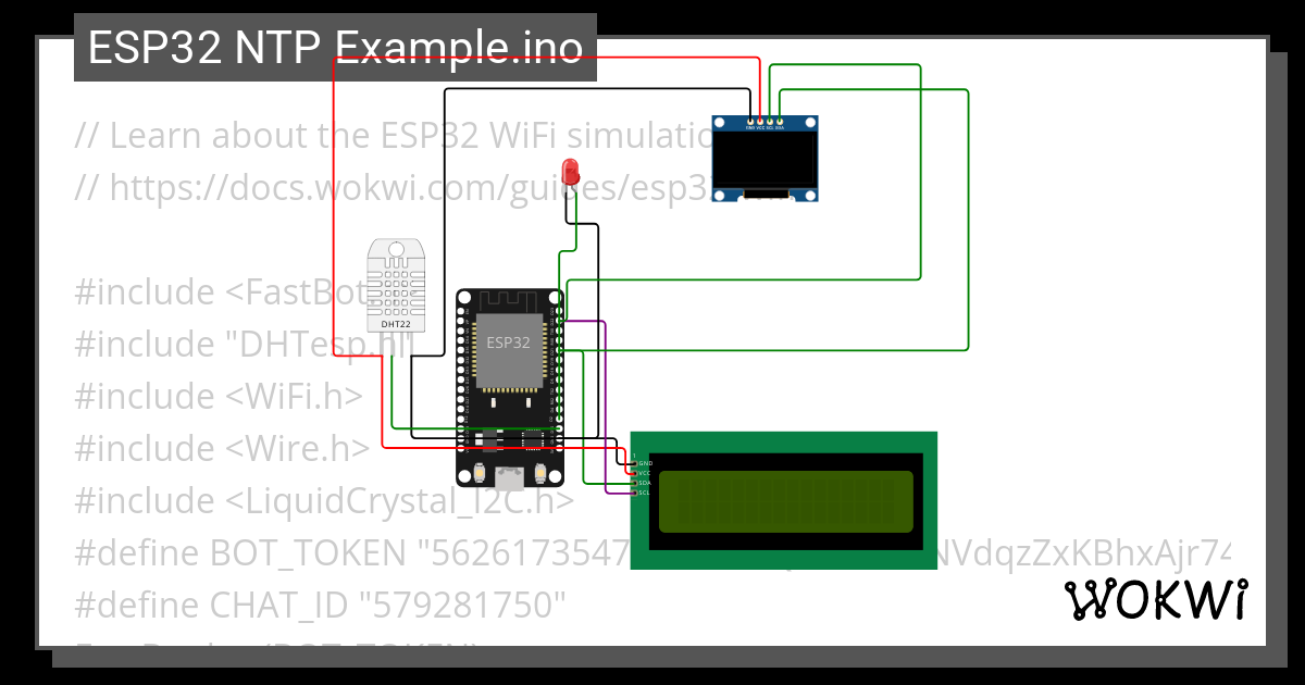 ESP32 NTP Example Ino Copy Wokwi ESP32 STM32 Arduino Simulator