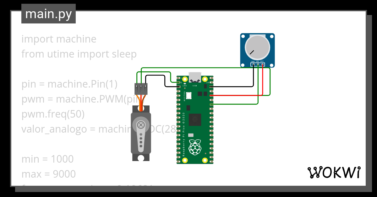 Servomotor Con Potenci Metro Wokwi Esp Stm Arduino Simulator