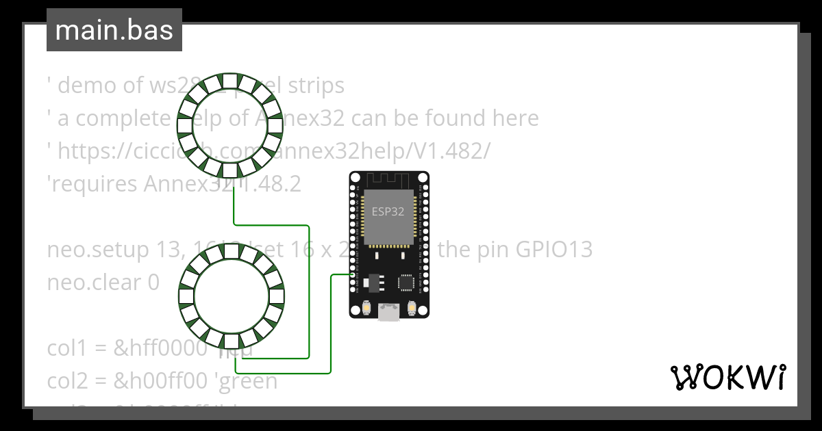 Neopixel Blend Wokwi Esp Stm Arduino Simulator