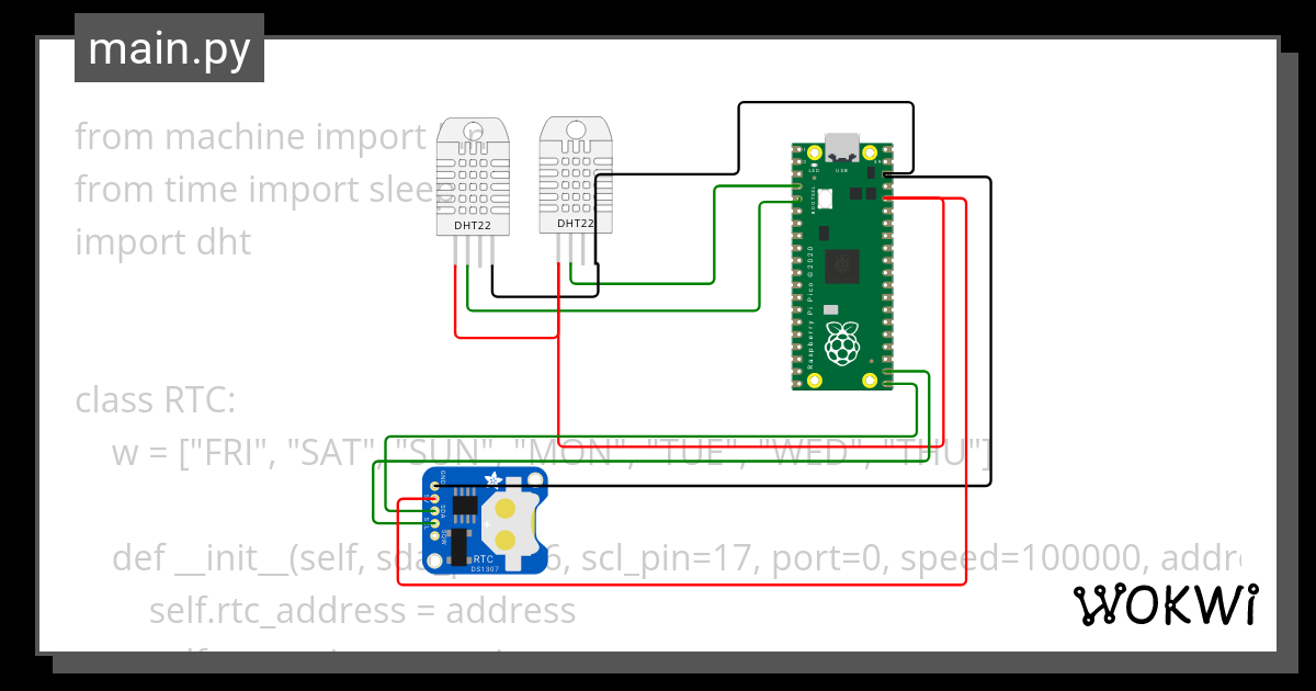 Temp Hum Project Copy Wokwi ESP32 STM32 Arduino Simulator