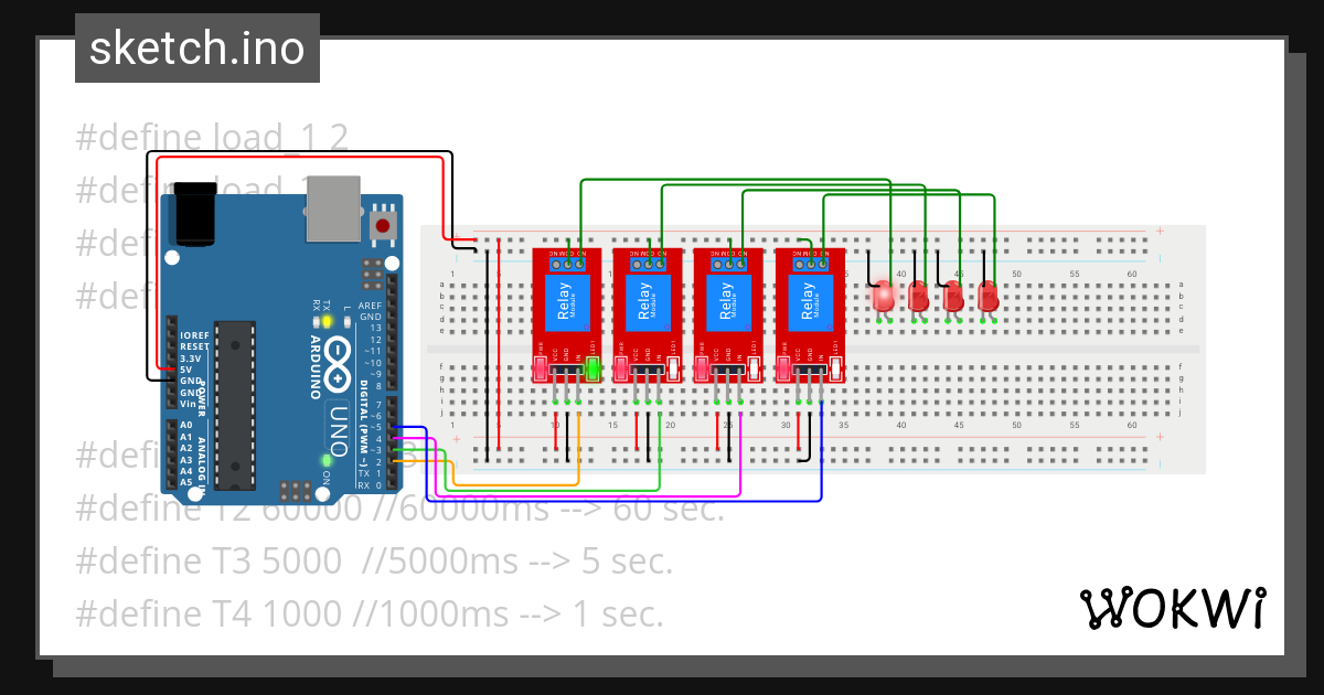 Sketch Rele Wokwi Esp Stm Arduino Simulator