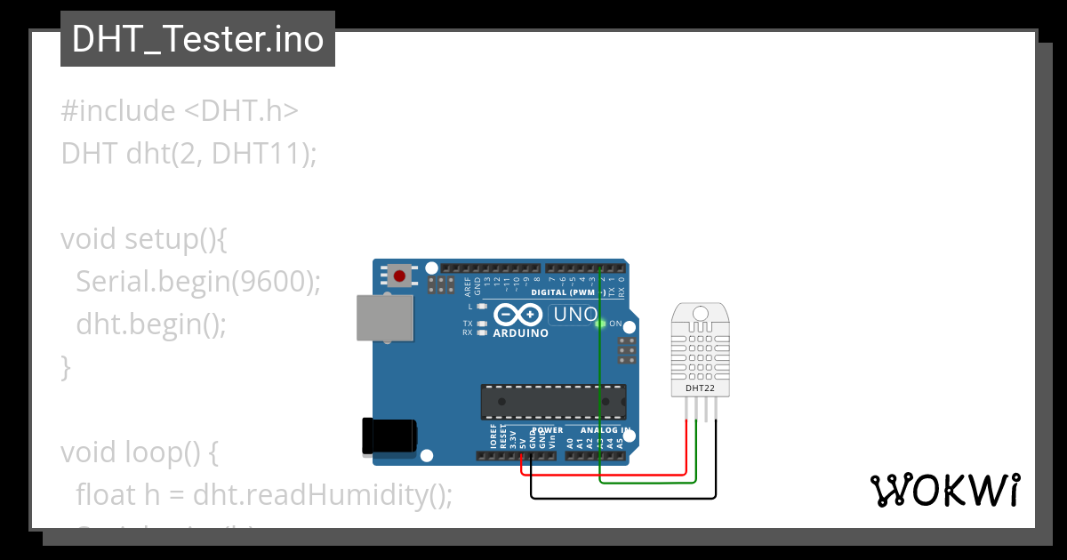 Ard A01 DHT11 Wokwi ESP32 STM32 Arduino Simulator