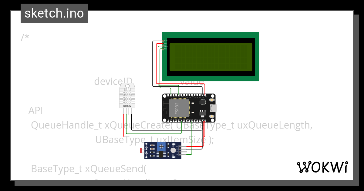 Freertos Queue Wokwi Esp Stm Arduino Simulator