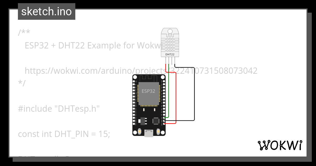 Dht Esp Wokwi ESP32 STM32 Arduino Simulator