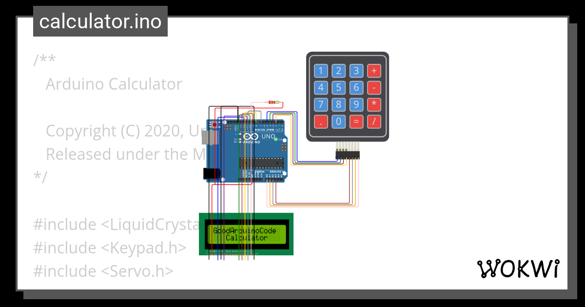 Calculator Ino Copy Wokwi Esp Stm Arduino Simulator