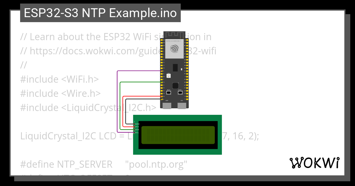 Esp S Ntp Example Ino Copy Wokwi Esp Stm Arduino Simulator