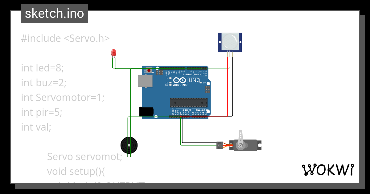 HOME SECURITY SYSTEM Wokwi ESP32 STM32 Arduino Simulator