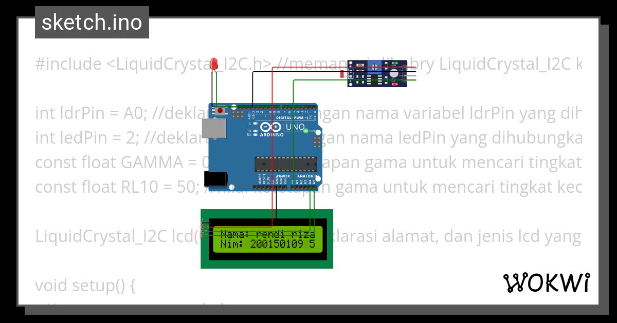 Indobot Topik B Praktik Arduino Dan Sensor Ldr Wokwi Esp Stm Hot Sex