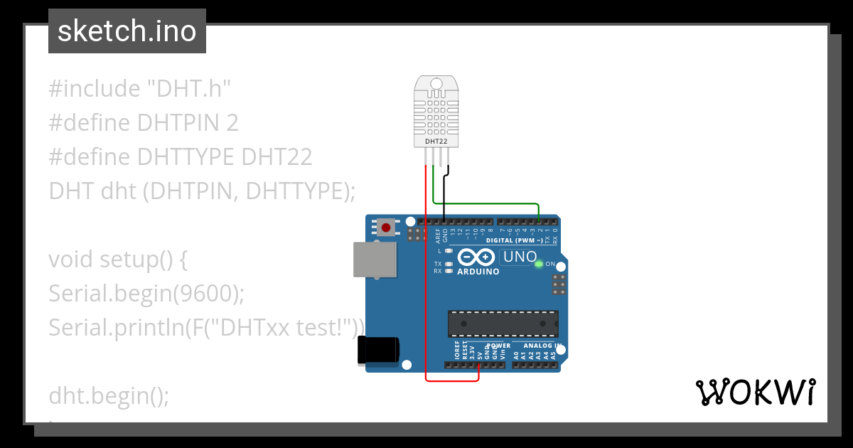 Rangkaian Sensor Dht Wokwi Esp Stm Arduino Simulator