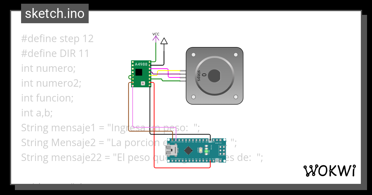 Pruebas Motor Test Wokwi Esp Stm Arduino Simulator