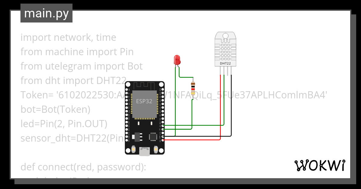 Telegram Wokwi ESP32 STM32 Arduino Simulator