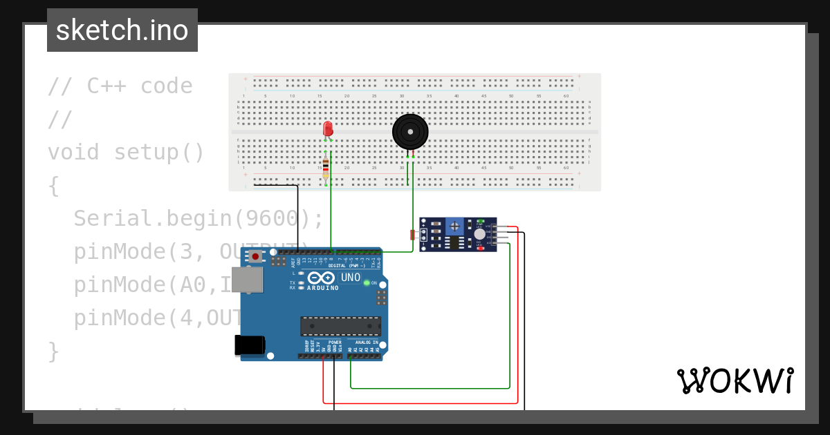 Ldr Basic With Buzzer Wokwi Esp Stm Arduino Simulator