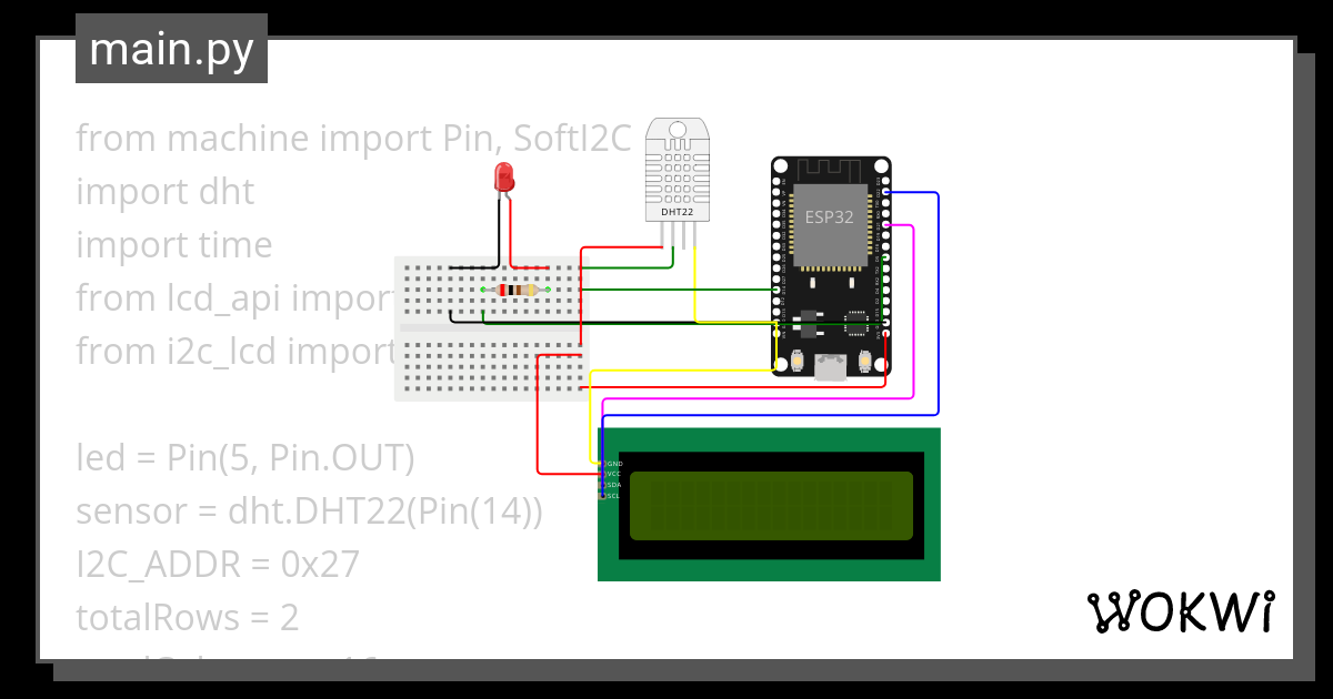 Micropython Dht22 Sensor With Lcd Esp32 Wokwi Esp32 Stm32 Ard NBKomputer