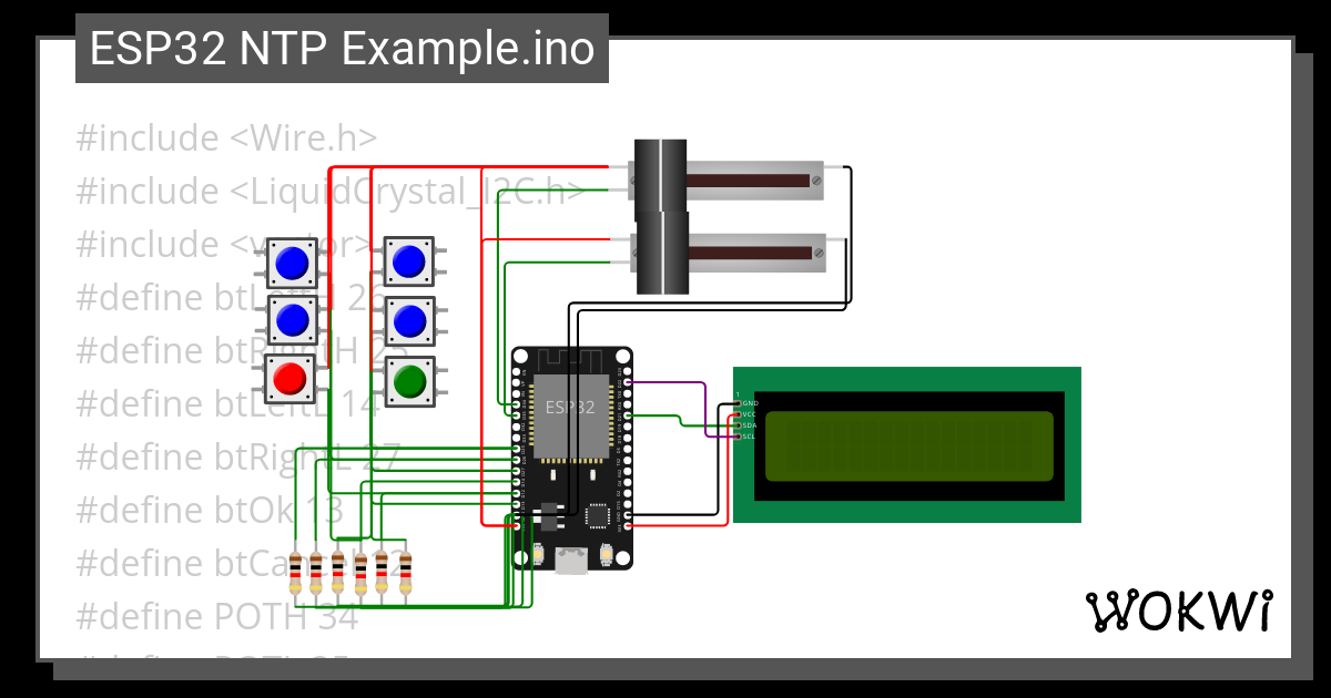 Esp Tests In Lcd Display Button Input Wokwi Esp Stm Arduino