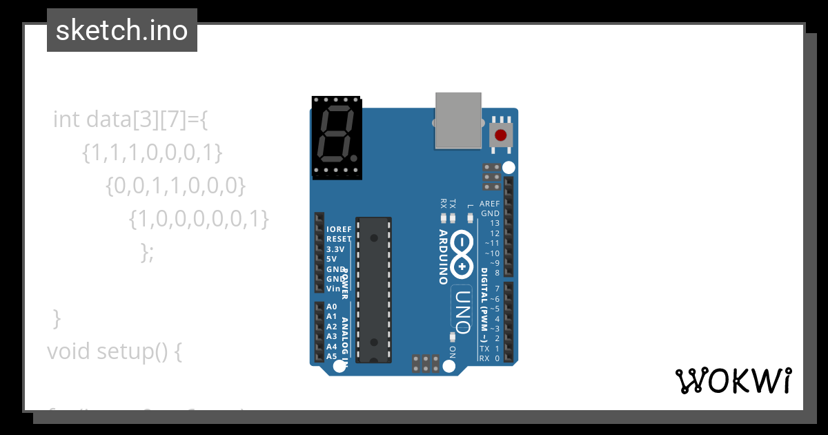 Segment Board Anode Wokwi Esp Stm Arduino Simulator