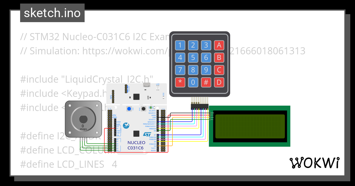 St Nucleo Lcd I C Wokwi Esp Stm Arduino Simulator