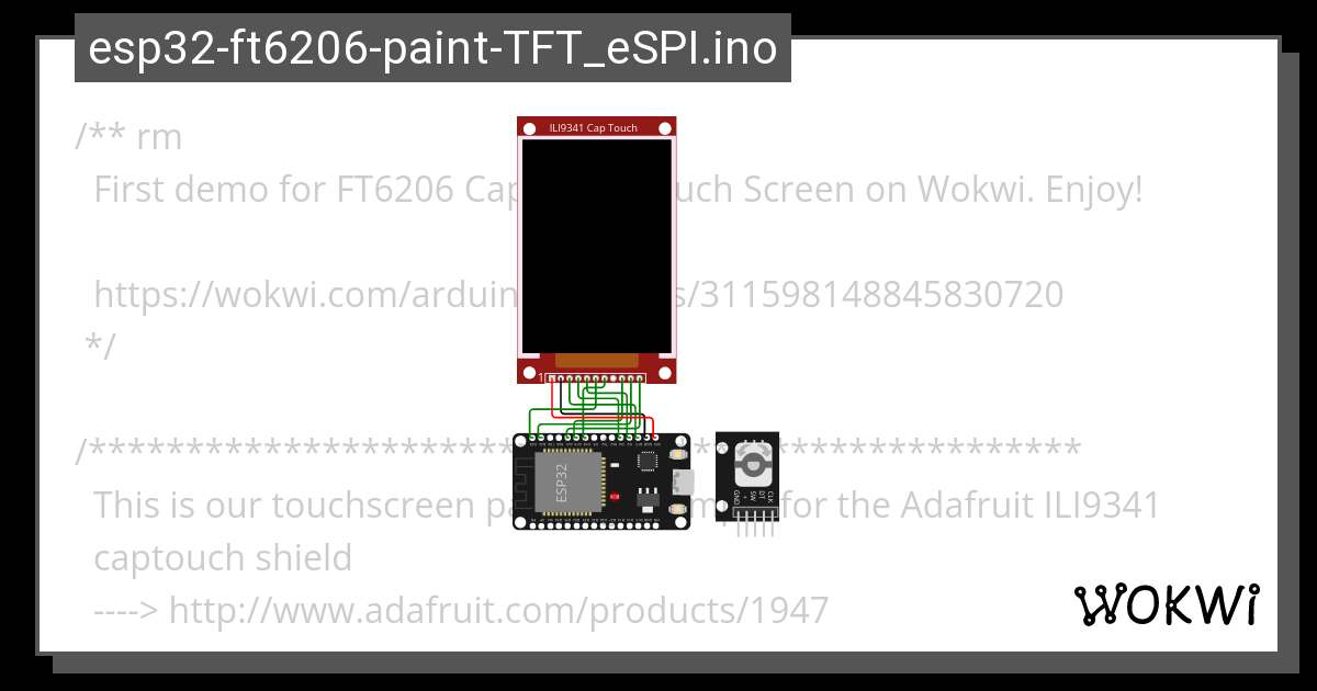 Esp32 Ft6206 TFT ESPI Ino Touch Butonmenu Copy Wokwi ESP32 STM32