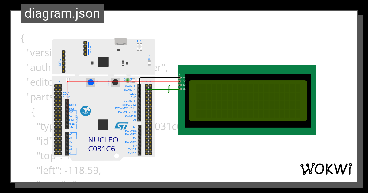 Lcd I C Display Wokwi Esp Stm Arduino Simulator