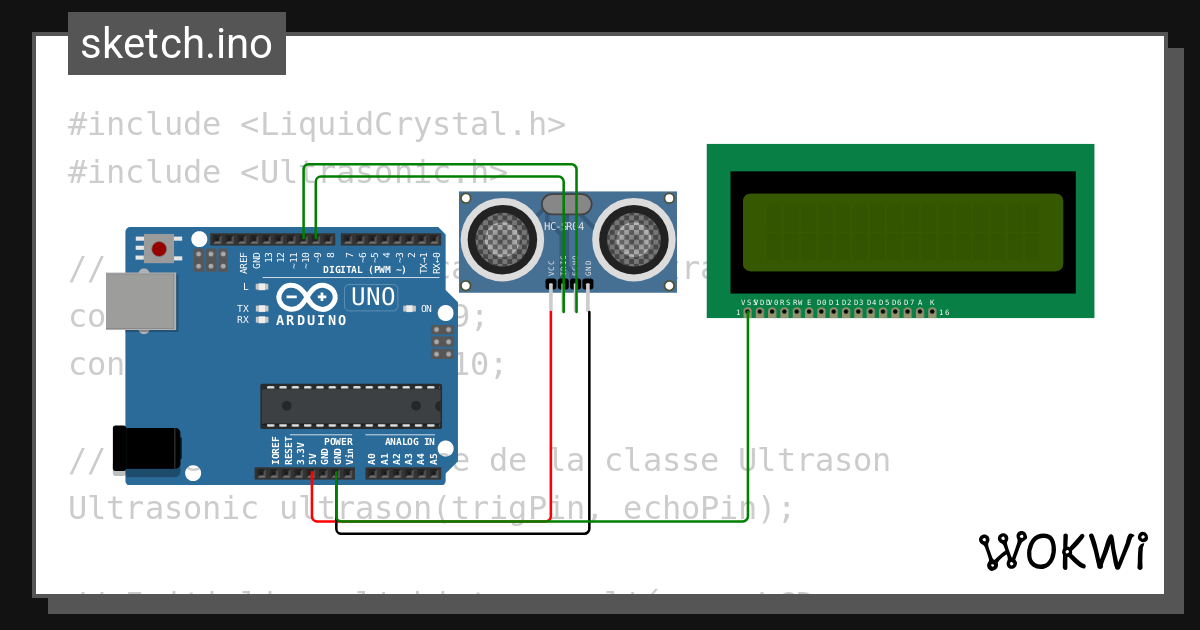 Ultrason Wokwi Esp Stm Arduino Simulator