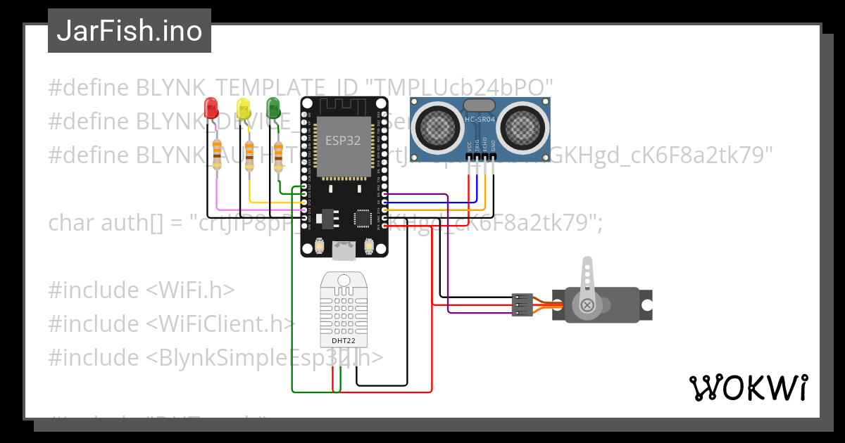 Smart Feeder Fish Ino Wokwi ESP32 STM32 Arduino Simulator