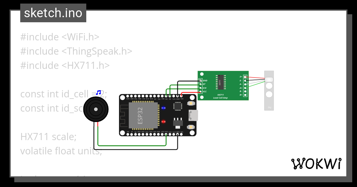 Load Cell Wokwi Esp Stm Arduino Simulator