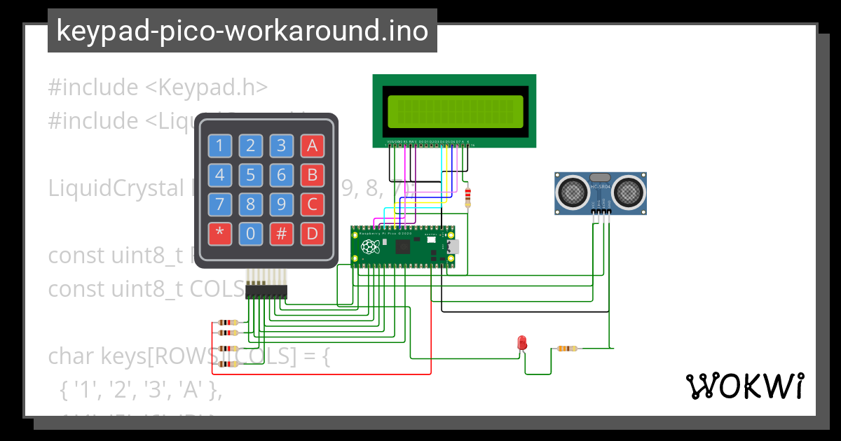 Lcd Keypad Simulation Copy 2 Wokwi ESP32 STM32 Arduino Simulator