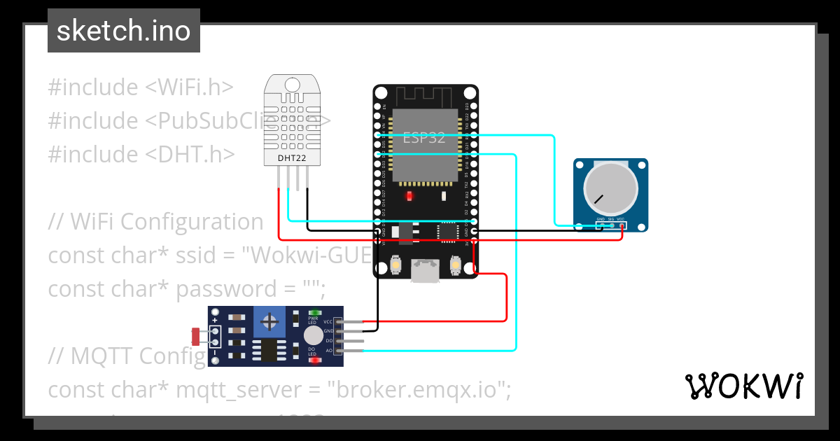 DHT11 LDR Copy Wokwi ESP32 STM32 Arduino Simulator