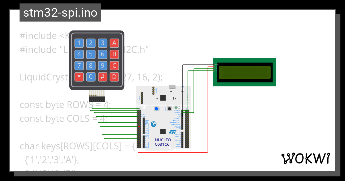 ST Nucleo SPI Display Naughts And Crosses Copy Wokwi ESP32 STM32