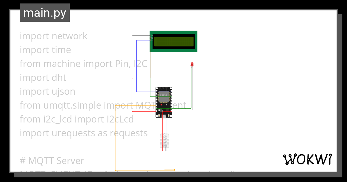 Mqtt Lcd Using Api Weather Wokwi Esp Stm Arduino Simulator