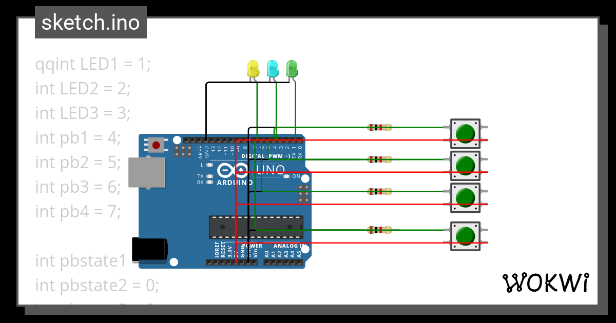 Led Push Button Nico Wokwi Esp Stm Arduino Simulator