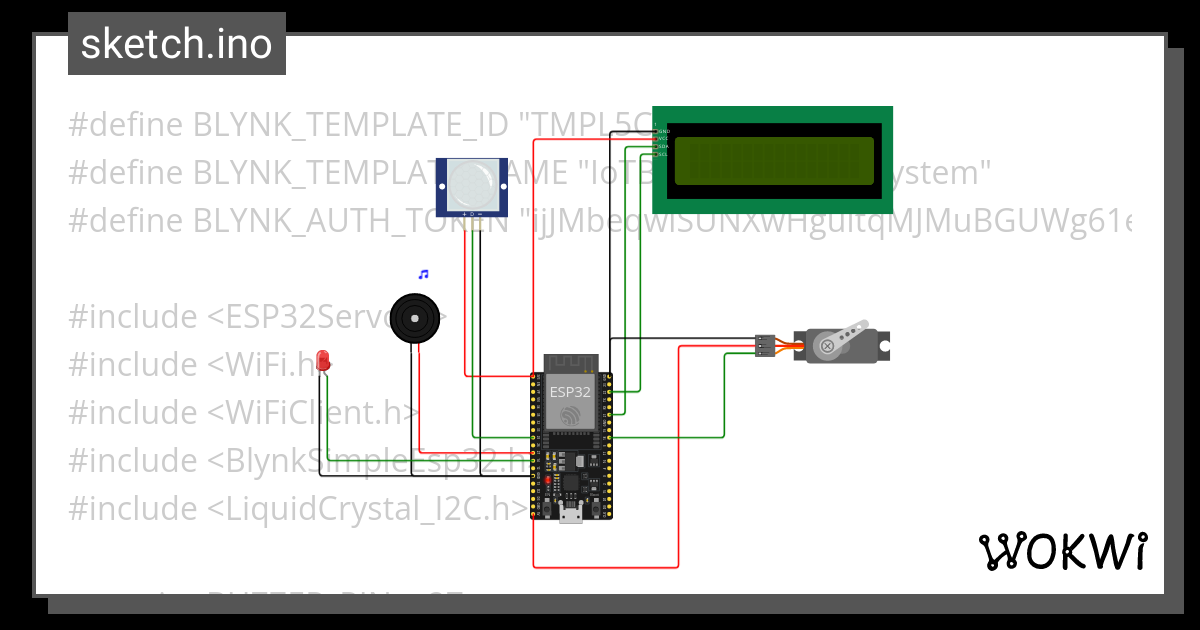 Iot Based Home Security System Wokwi Esp Stm Arduino Simulator