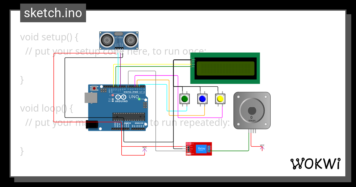 Water Level Monitoring System Wokwi ESP32 STM32 Arduino Simulator