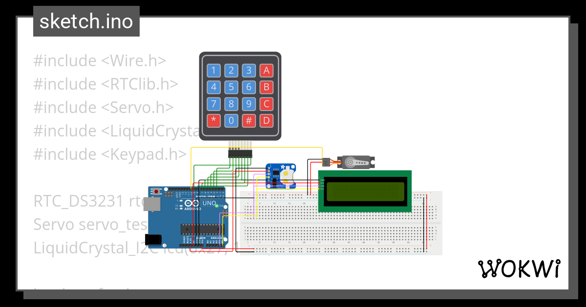 Pet Feeder Wokwi ESP32 STM32 Arduino Simulator