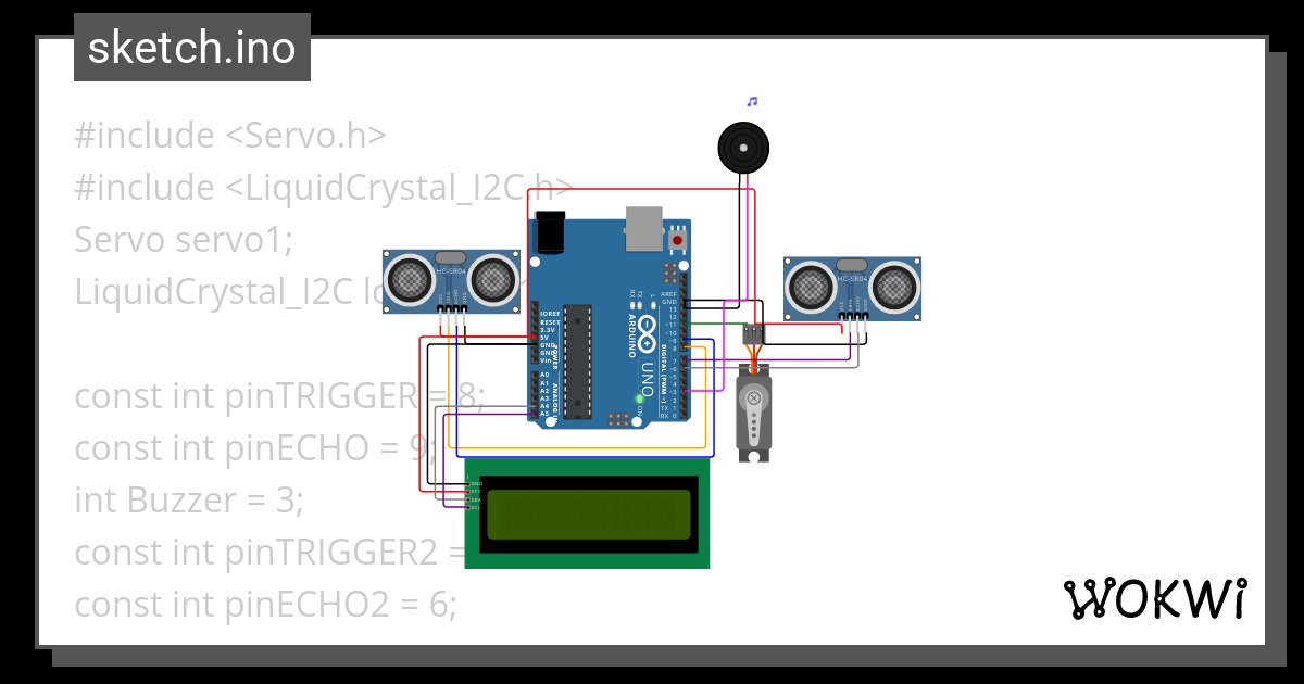 Tempat Sampah Otomatis Copy 3 Wokwi ESP32 STM32 Arduino Simulator