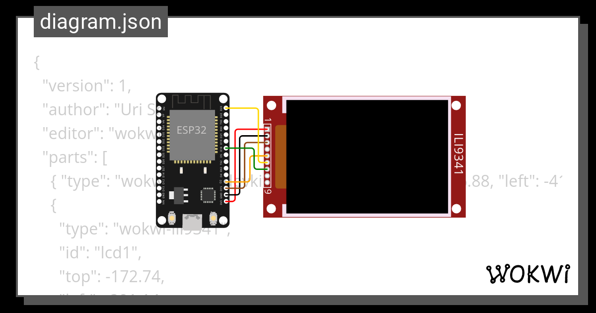 Esp32 TFT ESPI Ino TKJLSQDK Wokwi ESP32 STM32 Arduino Simulator