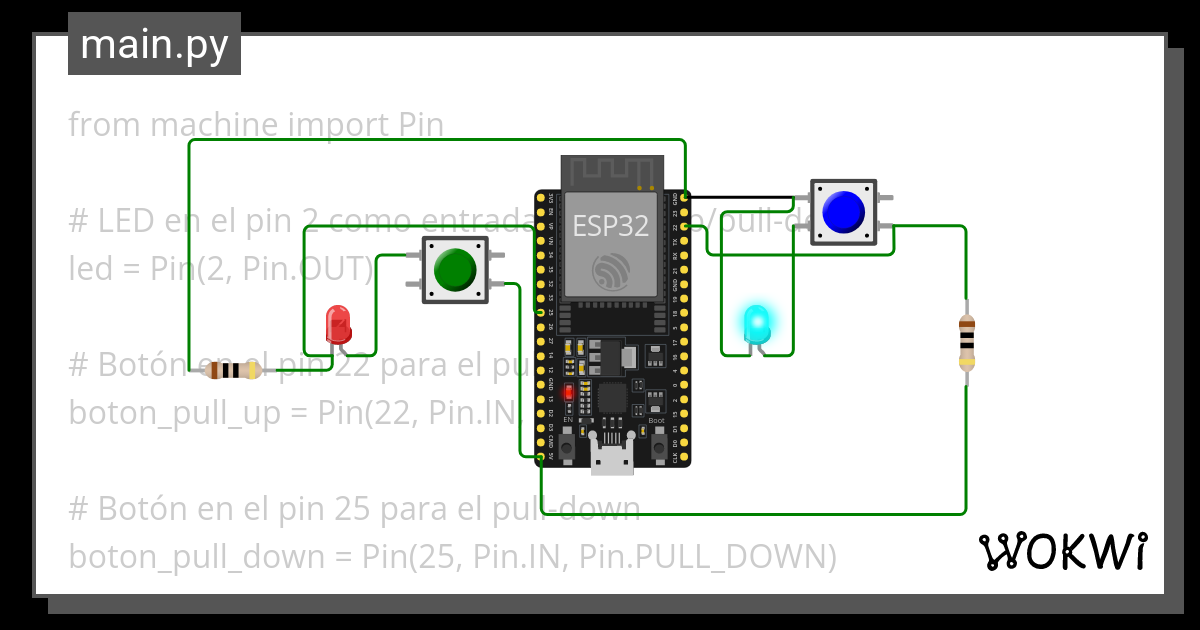 Pull Up Y Pull Down Wokwi Esp Stm Arduino Simulator