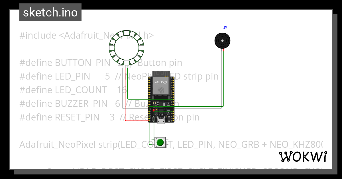 Esp Neopixel Ring Wokwi Esp Stm Arduino Simulator