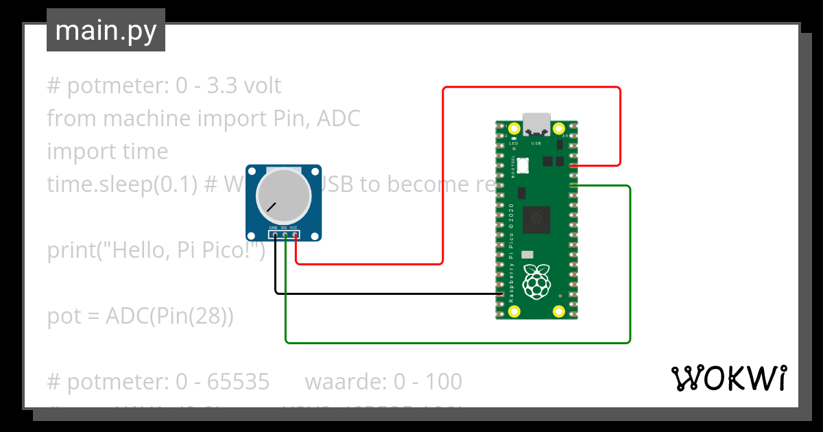 L05 Potmeter Wokwi ESP32 STM32 Arduino Simulator