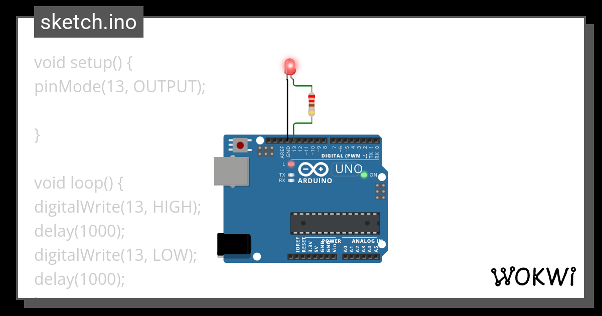 Ejercicio 1 Led Parpadeante Marcello Godoy 3BA Wokwi ESP32 STM32